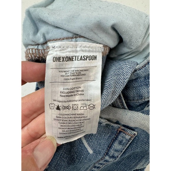One Teaspoon Womens Awesome Baggies Jean Sz 23 Havana Floral High Waist Straight - Picture 14 of 16